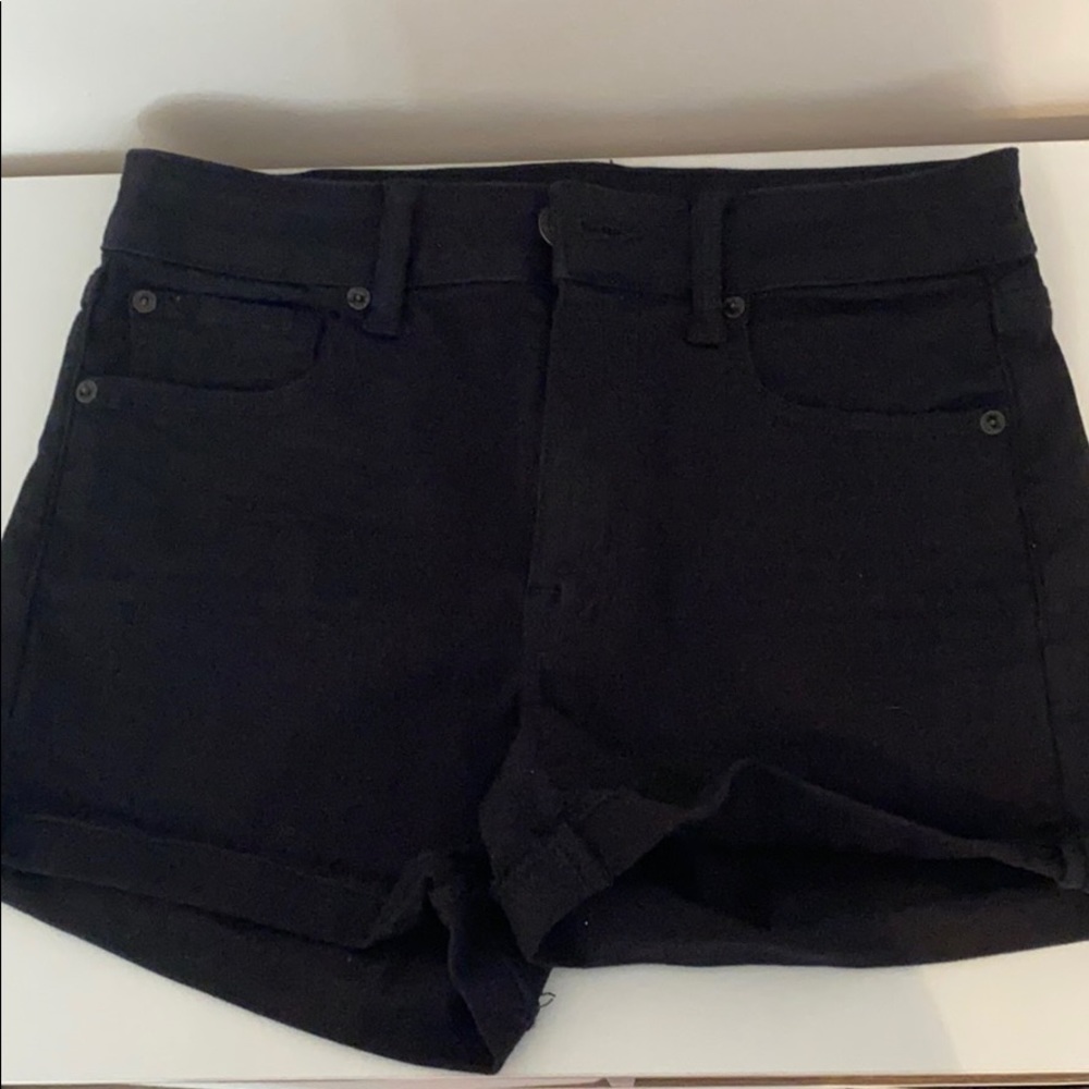 Black Jean shorts